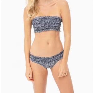 NWT Tory Burch Costa Printed Bandeau Bikini Set